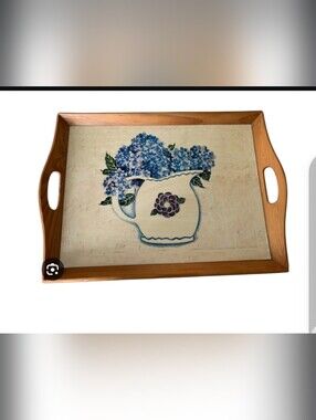 Vintage Wooden Serving Tray